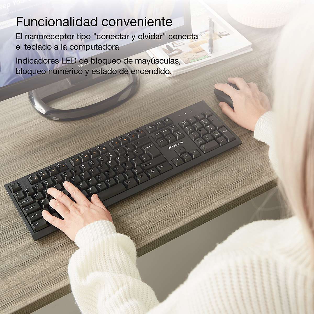 Teclado Inalámbrico Slim Verbatim 70738